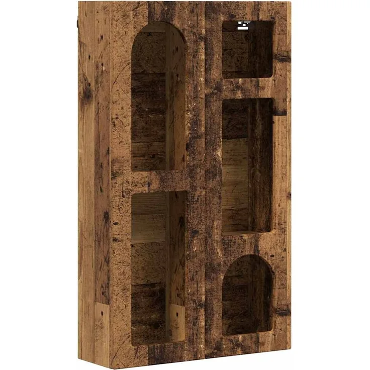 vidaXL Hängeschrank mit Regal Altholz 59 x 20 x 100 cm Holzwerkstoff 891372