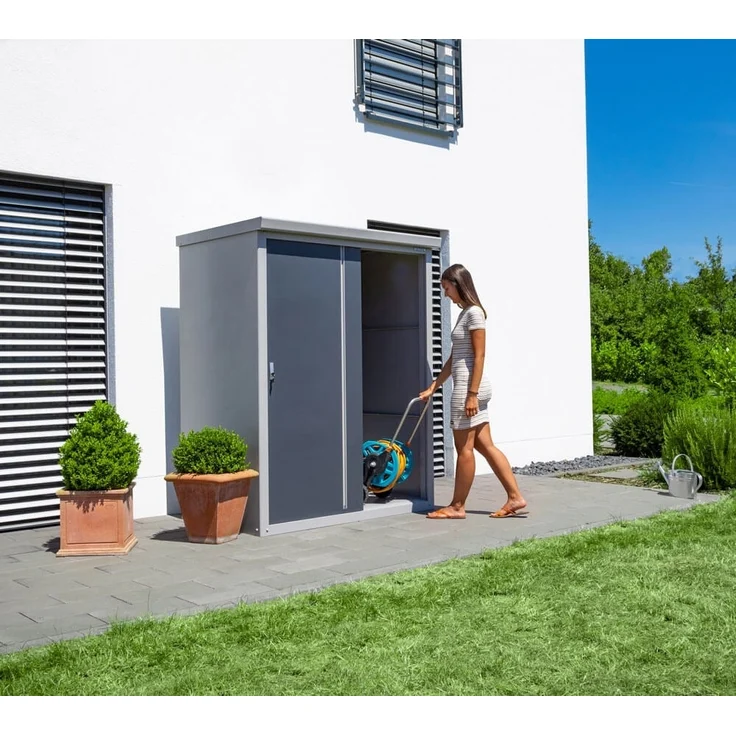 Trimetals Metall Gartenschrank Guardian D63 | Grau – Bild 2