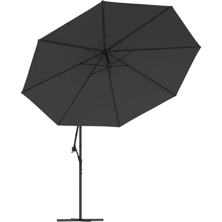 vidaXL Ampelschirm mit Aluminium-Mast 350 cm Schwarz 47130 – Bild 4