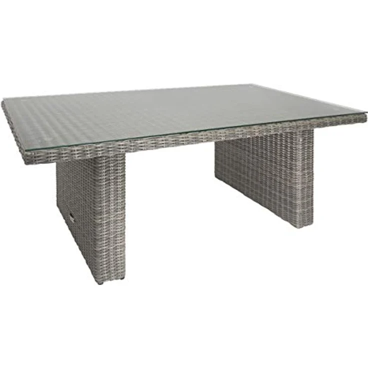 Asti Dininglounge, Polyrattan, grau, für 7 Personen – Bild 10