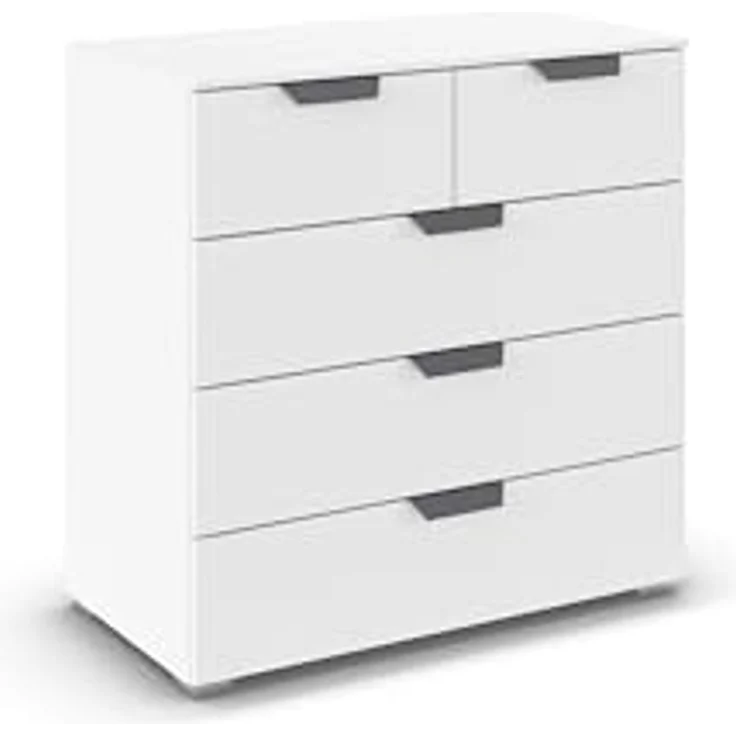 rauch Aditio Box, Kommode, 5 Schubladen, mit Softclose-Funktion, Farbe Weiß, BxHxT 80x81x42cm – Bild 1