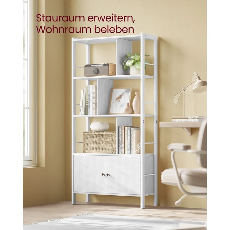 Vasagle Bücherregal, Bücherschrank mit 4 offenen Regalebenen, Regal – Bild 3
