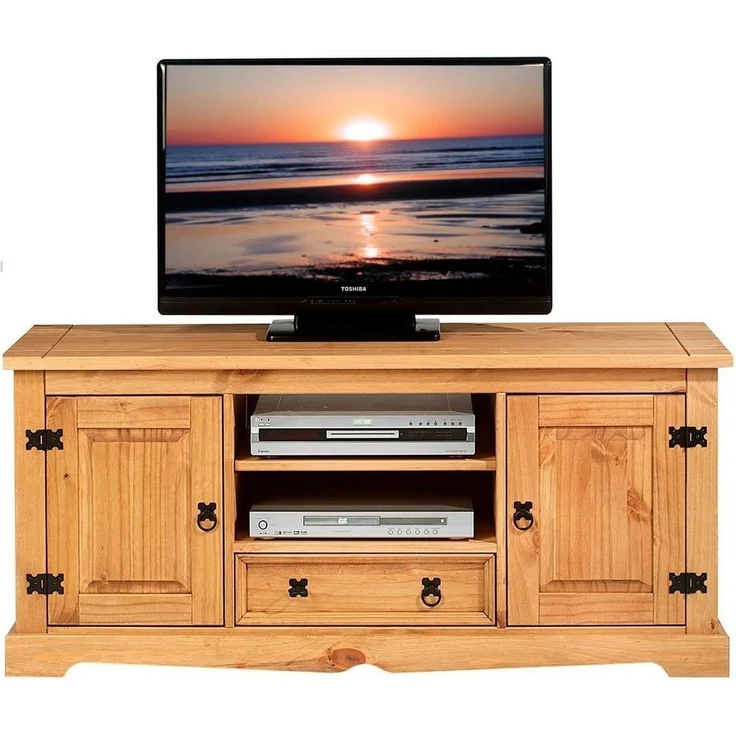 IDIMEX Lowboard TEQUILA, Lowboard TV-Board Fernsehtisch Kiefer 2 Türen 2 Fächer 1 Schublade – Bild 2