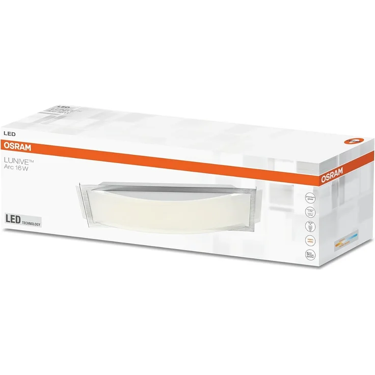 Osram LED Wand- und Deckenleuchte, Leuchte für Innenanwendungen, Warmweiß, 435,0 mm x 117,0 mm x 71,0 mm, Lunive Arc – Bild 3