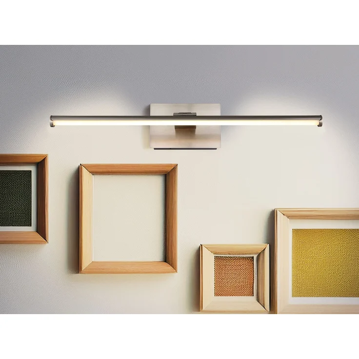 Akku Bilderlampe Silber kabellos zum Kleben, Breite 40cm – Bild 1