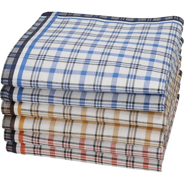 Betz Taschentuch Herren Stoff Taschentücher Set Leo 1 Dessin 6 Größe 40x40 cm, (6-St)