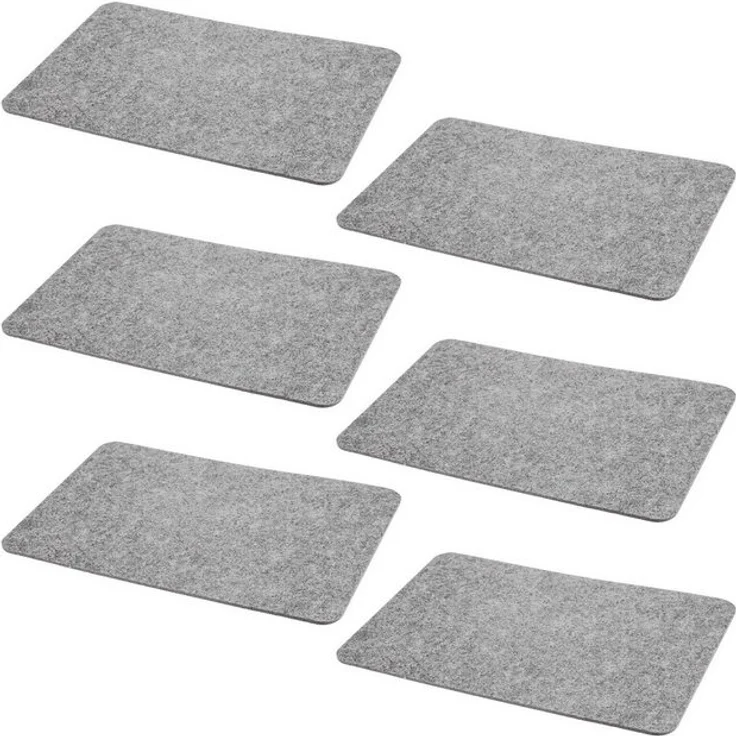 HAC24 Platzset Filz Platzmatte Tischsets Untersetzer Tischmatten Filzuntersetzer, (Set, 6-St), 44 x 30 cm, Rechteckig – Bild 2