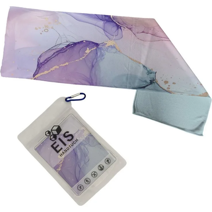 speecheese Sporthandtuch Fließende Farbwirbel Eishandtuch XL
