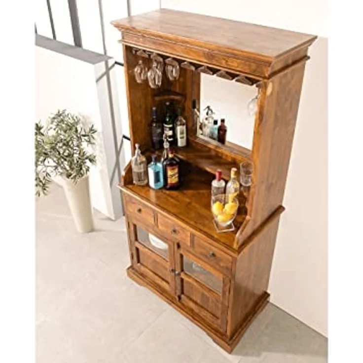 Bar Akazie 97x52x193 honig lackiert OXFORD #0443 – Bild 2