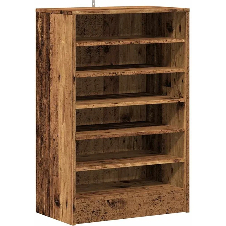 vidaXL Schuhschrank Altholz-Optik 60x35x92 cm Holzwerkstoff 856702 – Bild 1