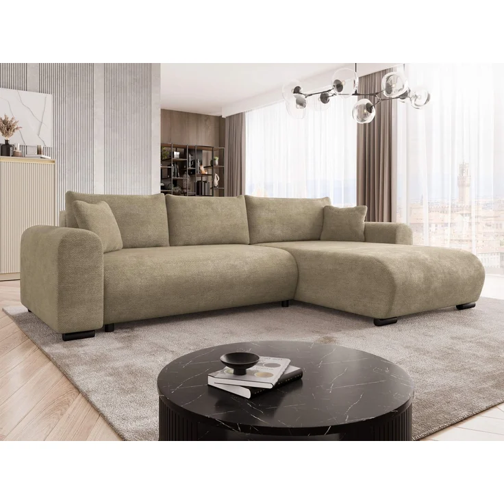 Mirjan24 Ecksofa Merkos (Farbe: Lumo 30), 80 x 188 x 285 cm – Bild 3