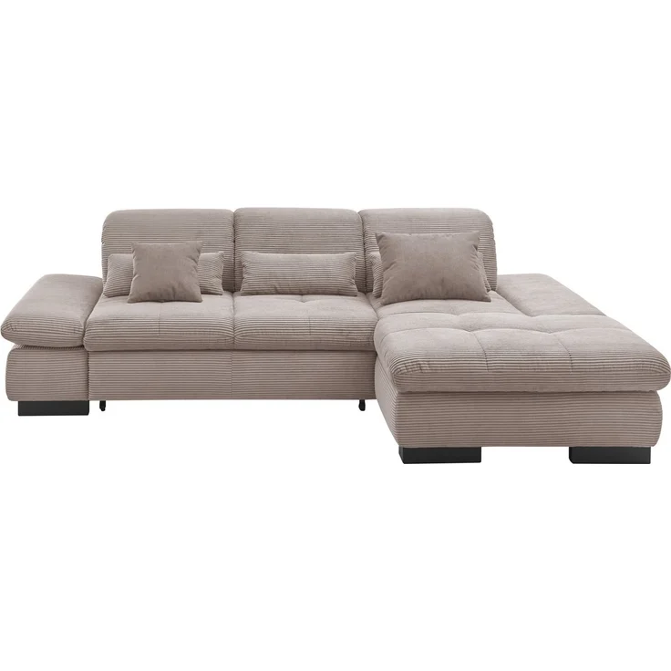 set one by Musterring Ecksofa SO4100 V, mit verstellbaren Kopfteilen, wahlweise mit Funktionen, Cord-Bezug – Bild 1