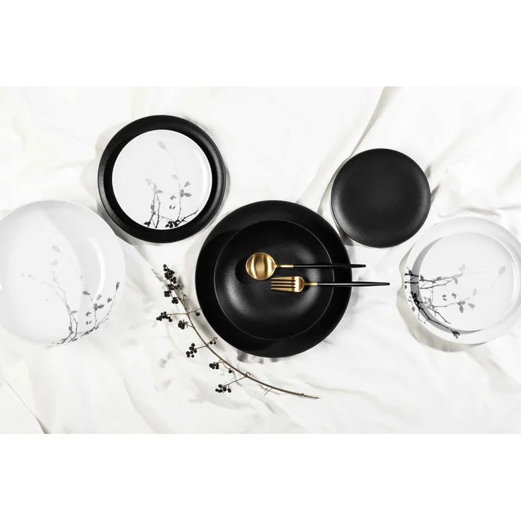 Seltmann Weiden Liberty Velvet Black Brotteller ø 17,7 cm 6er Set – Bild 3