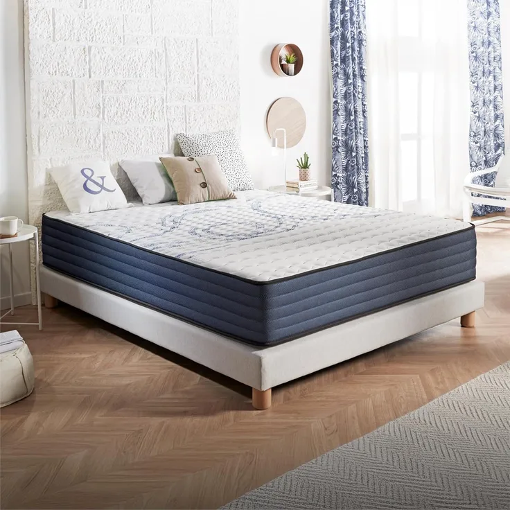 Naturalex Matratze 150x190 cm Perfect Dream Kaltschaummatratze Härtegrad H3/H4 - Öko-Tex Zertifiziert - Latex Blue 7 Zonen Matratze Höhe 30 cm - Made in EU