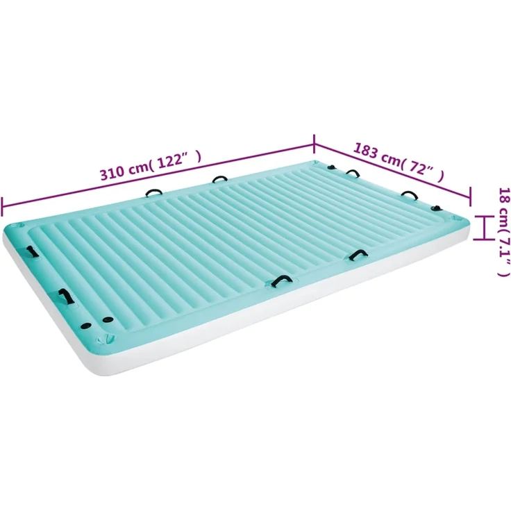 Intex Wasserliege Aufblasbar 310x183 cm Vinyl 3202964 – Bild 5