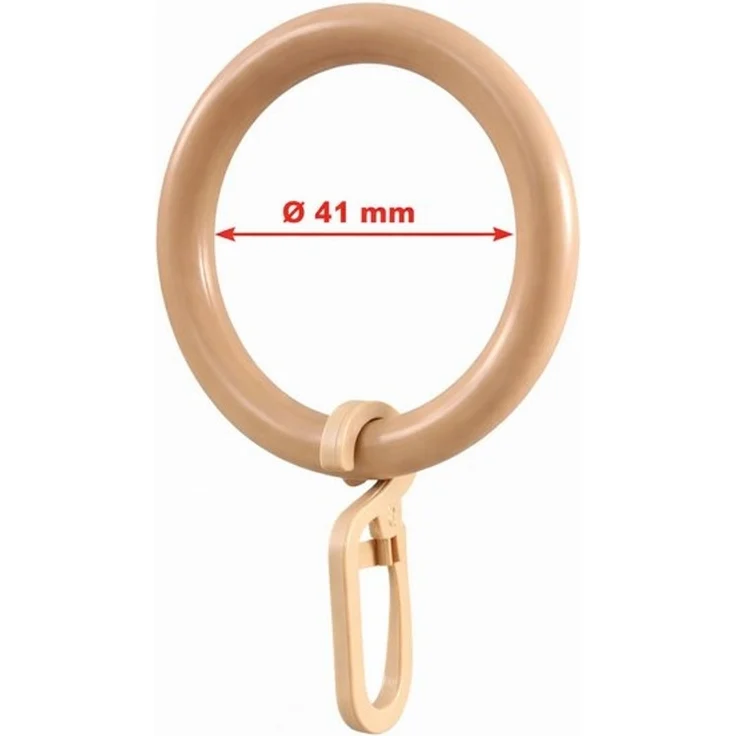 rewagi Gardinenstange Gardinenring mit Überklipshaken Ø41/57 mm Weiß Beige Schwarz, Verkaufseinheit 10, 30, 50, 100 Stück – Bild 4
