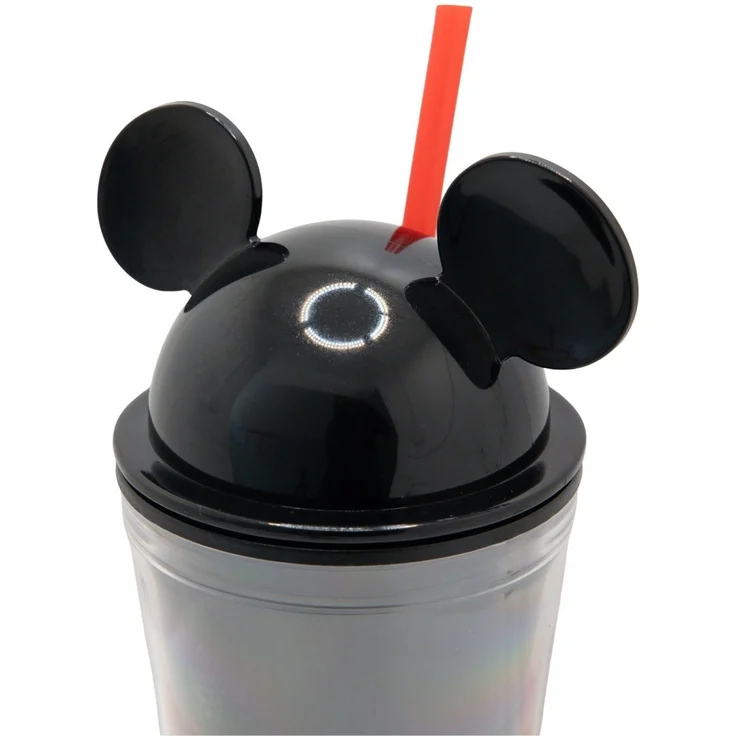 Disney Mickey Mouse 3D Trinkbecher 535 ml mit Strohhalm und Schraubdeckel – Bild 3