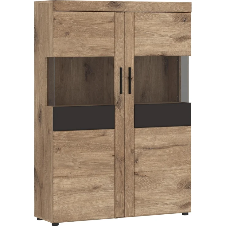 Wohnwand >Grano< (4-teilig) in Viking Eiche Dekor - 317x195x41 (BxHxT) – Bild 2
