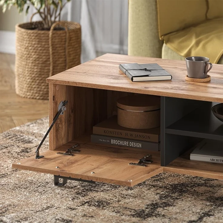 Couchtisch Amber Eiche Wotan 90 x 50 cm Vicco – Bild 4