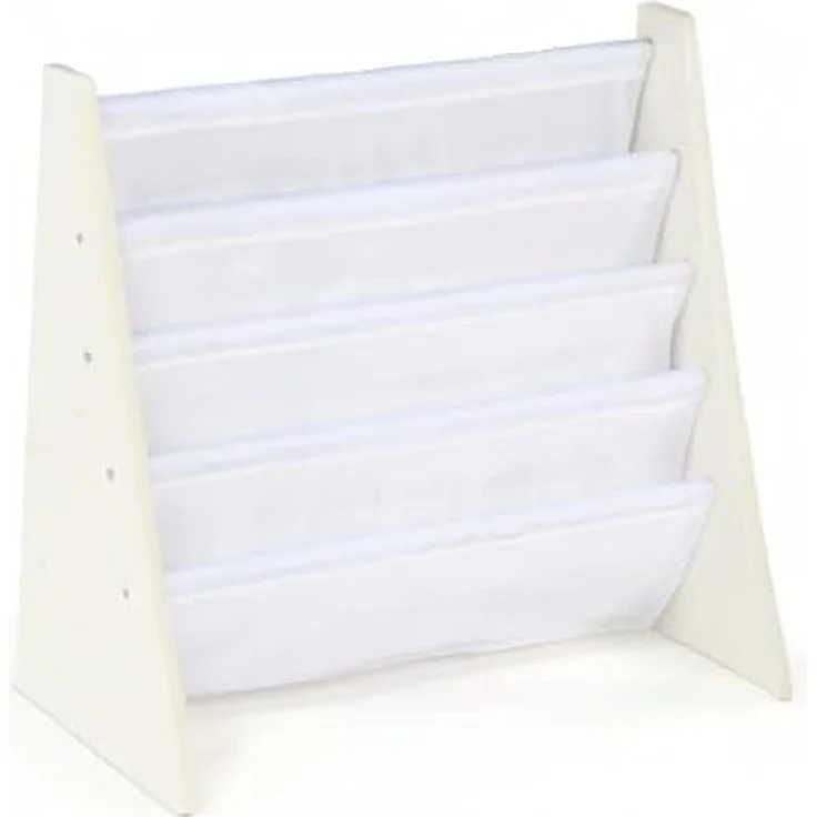Humble Crew elegantes Kinder-Bücherregal in Weiß! 4 Etagen für Bücher, ideal für Kinderzimmer. Jetzt Ordnung mit schickem Design schaffen – Bild 4