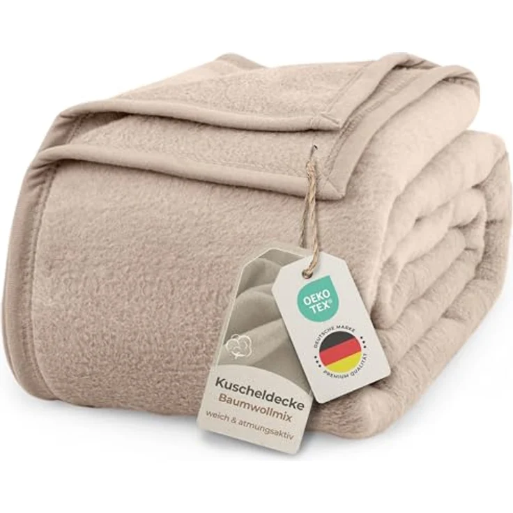 Wohndecke Wohndecke aus Baumwolle - Kuscheldecke, Baumwolldecke -, Laynenburg, Decke als Sofa-decke, Couchdecke, Wolldecke aus Baumwollmix – Bild 2