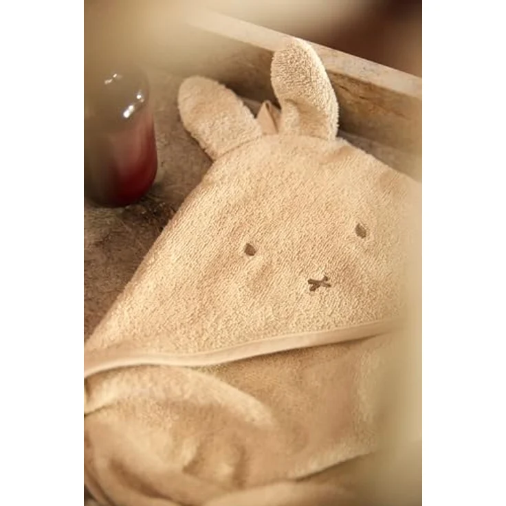Jollein Kapuzenhandtuch Baby – Miffy/Warm Sand – 75x75 cm – 100% Baumwolle – Frottee – OEKO-TEX Zertifiziert – Baby Handtuch Kapuze – Kapuzenhandtuch Kinder für Mädchen und Jungen – Bild 8