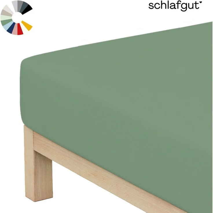 Schlafgut Mako Jersey Spannbetttuch Spannbettlaken 180x200 200x200 – Bild 1