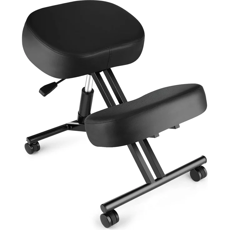 Kniehocker Ergonomisch, höhenverstellbarer Kniestuhl mit dicken Schaumstoffkissen für Heim und Büro, Neue verbesserte Luftpumpe