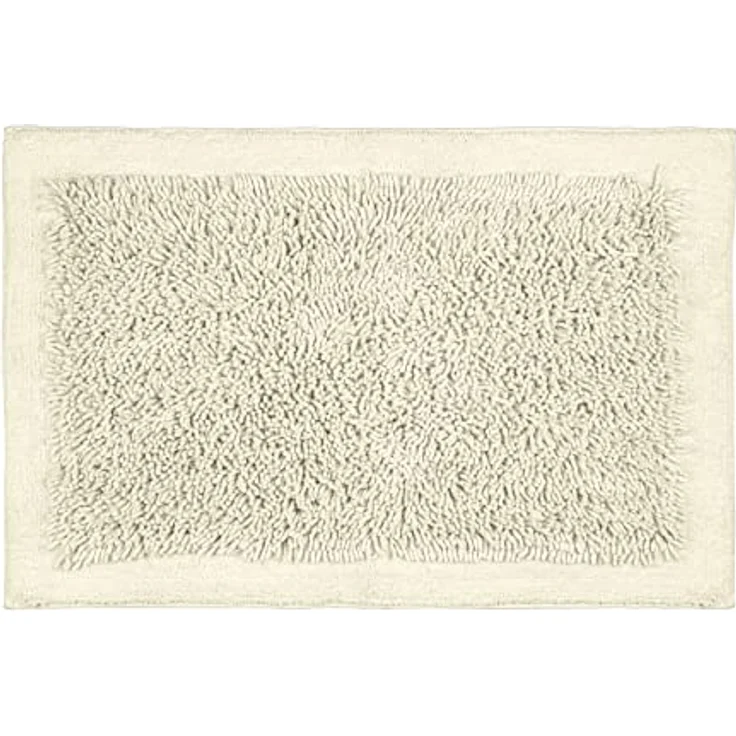 WENKO Badematte Sidyma Beige, 100% Bio-Baumwolle, rutschhemmend, 60 x 90 cm – Bild 1