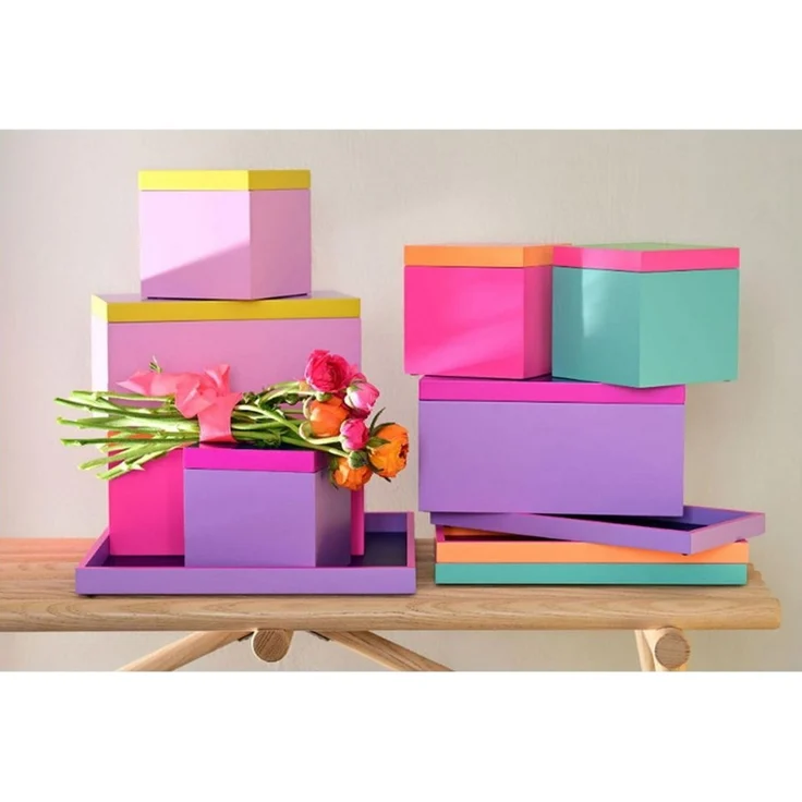 Giftcompany Aufbewahrungsbox Aufbewahrungsbox Neo Rechteckig Lila Blau (13 x 26 x 13 cm) – Bild 4