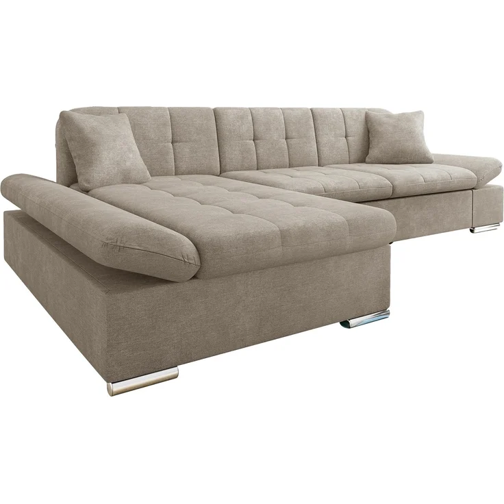 Mirjan24 Ecksofa Montana (Farbe: Spirit Taupe, Seite: Links), 76 x 161 x 278 cm – Bild 1