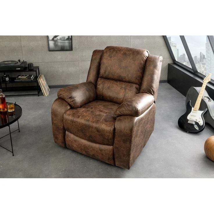 riess-ambiente TV-Sessel HOLLYWOOD braun – Kinosessel, verstellbare Rückenlehne, Kunstleder (Einzelartikel, 1-St), bequemer Relaxsessel mit Lehnenverstellung – ideal fürs Wohnzimmer – Bild 1
