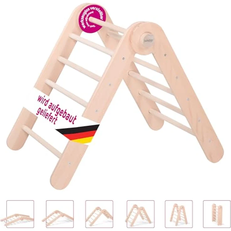babybay Kletterdreieck Littlefoot natur unbehandelt – Bild 2