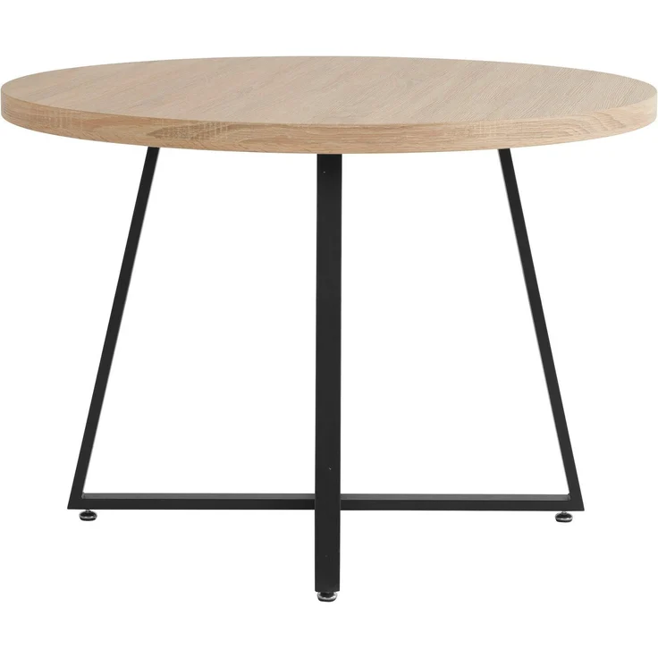 Home affaire Esstisch Anja, TOPSELLER! (Esstisch, Küchentisch, OTTOs Choice), Durchmesser 110 cm, Skandi Design, Metallgestell – Bild 2