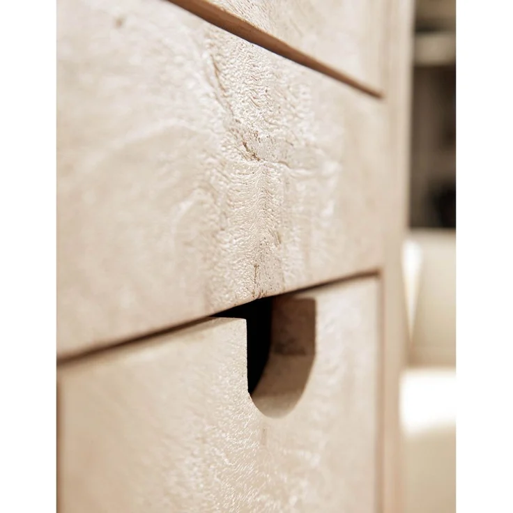 Schrank Akazie 48x60x200 white stone getüncht NATURE WHITE #98 – Bild 6