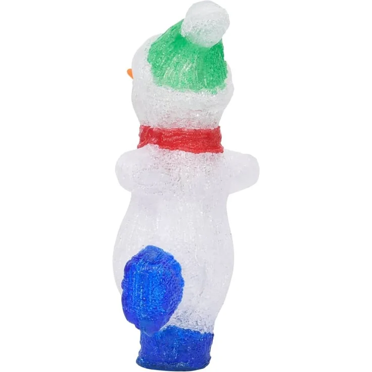 vidaXL LED-Weihnachtsfigur Schneemann Acryl Indoor und Outdoor 30 cm 328788 – Bild 6