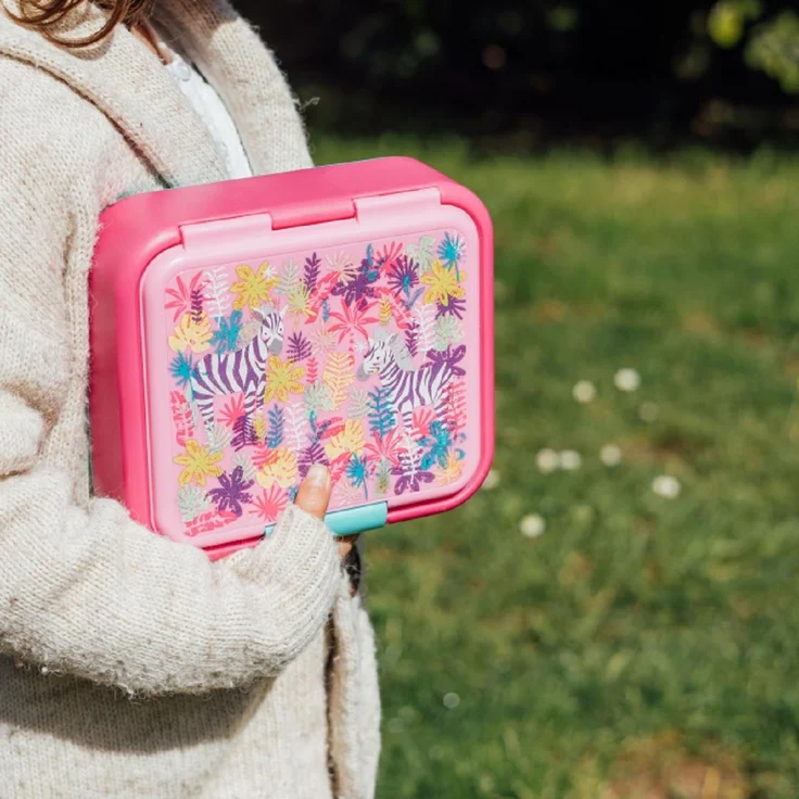 Quokka Zebras Brotdose Doppelwand Kinder Lunchbox 3-Fächer – Bild 2