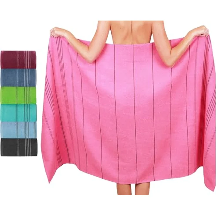 Betz Strandtuch Betz XXL Badetuch LINES Saunahandtuch Liegetuch 90x180 cm, 100% Baumwolle – Bild 2