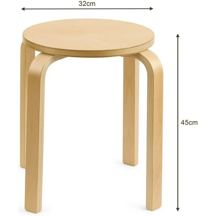Youyijia Holzstuhl 4er Set Esszimmerstühle Esszimmerstühle Aus Holz Sitzhocker – Bild 3