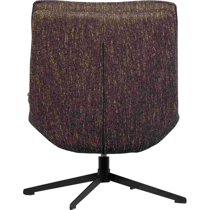 Drehsessel Milaro aus weichem Webstoff, modern und drehbar, Braun Melange, bequeme Polsterung – Bild 5