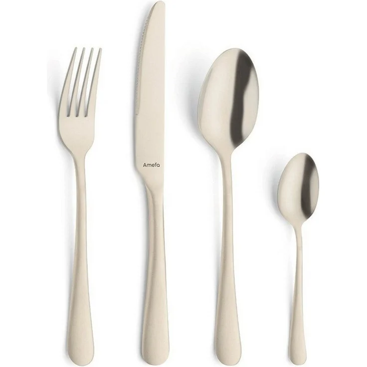 Amefa AUSTIN Besteckset 16-teilig PVD champagner mattiert – Bild 5