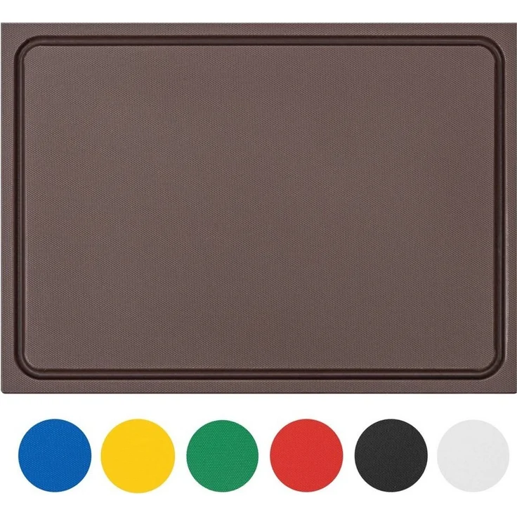 Morleos Schneidebrett Schneidebrett mit Saftrille aus HDPE 500 Kunststoff, Kunststoff, (1-St), dick – Bild 2