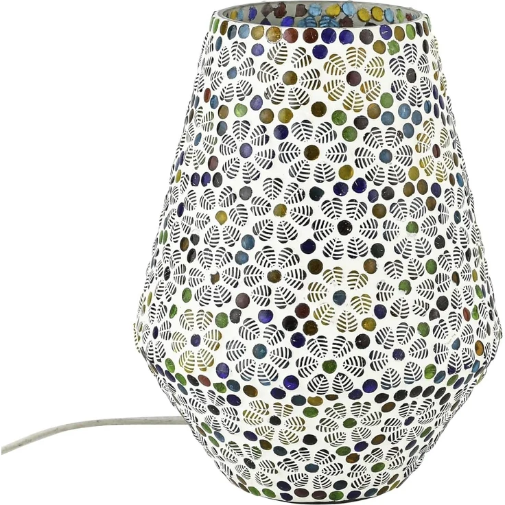 Marrakesch Orient & Mediterran Interior Nachttischlampe Boho Deko tischlampe Nachtischlampe aus Glas Mosaik Fikus -3-, Handarbeit – Bild 8