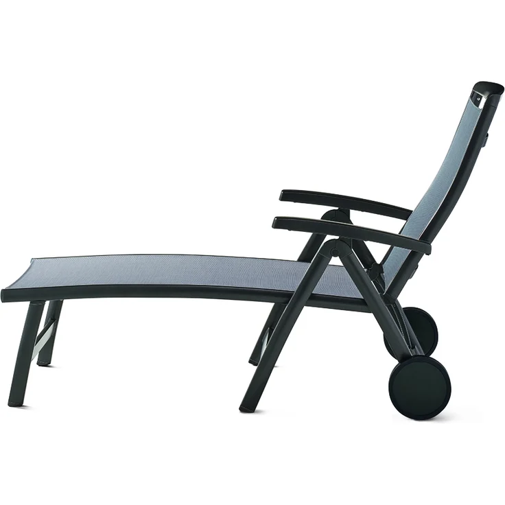 Sieger Royal Klapprollliege mit Polyesterbeschichtung, Aluminium Eisengrau 78 x 101 x 193 cm – Bild 6