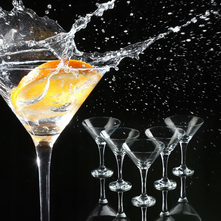KADAX Martini-Gläser für Getränke, 175 ml, 6-teiliges Glas-Set – Bild 4