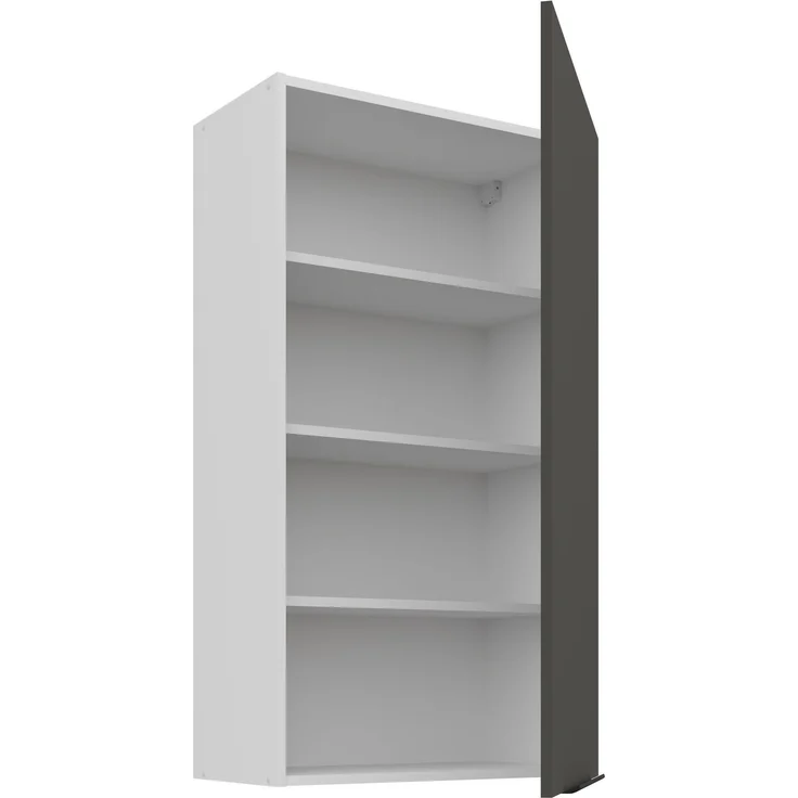 Küchen Hängeschrank 60 cm - Höhe 90 cm ARIA Graphite ultra matt + Weiss matt, hochwertige Fronten mit Anti Fingerprint Beschichtung Küchenzeile Küchenblock – Bild 3