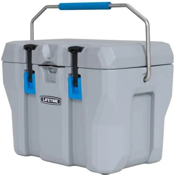 Lifetime Kunststoff Kühlbox Premium 26 Liter | Grau | 33x55x41 cm