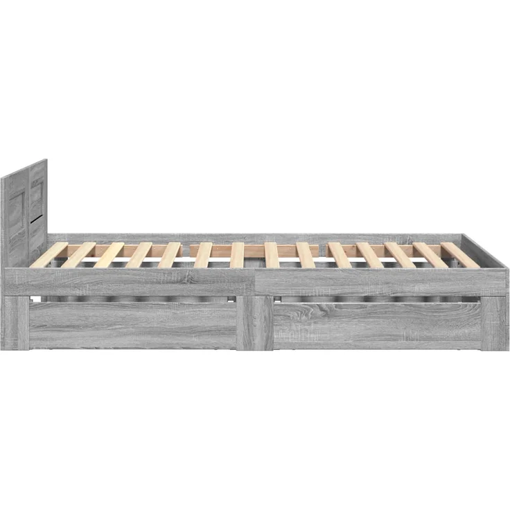 vidaXL Bettrahmen mit Schubladen 2 stk. Grau Sonoma Holzwerkstoff 3429681 – Bild 6