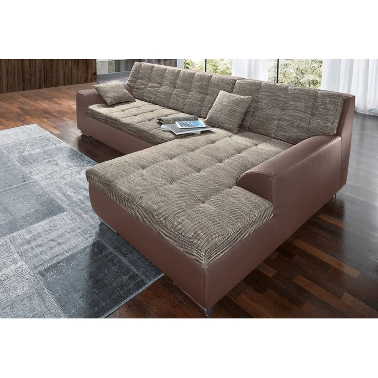 DOMO collection Ecksofa TREVISO viele Bezüge, auch in Cord, L-Form, 267x178 cm, wahlw. mit Bettfunktion, inkl. Zierkissen, Unser Dauertiefpreis – Bild 2
