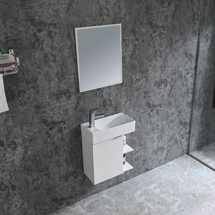 Sanotechnik Badmöbelset 'SPRING 50' WEIß, 50x60x24 cm – Bild 3